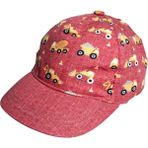 Spteks Kitti 1-3 Yaş Erkek Bebek Bordo Renk Baskı Desenli Rahat Yazlık Kep Şapka - 48 - 50