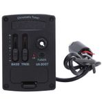 SPYMINNPOO 2 Band EQ Pikap Amplifikatör, Tuner, Ukulele Klasik Gitar Parçaları Için Ekolayzer Müzik Aleti Aksesuarları, Renkli LED Tuner