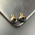 SQMSK 14 x 10 mm 2 adet Doğal Obsidyen Taş Boncuklar Bilezik Yapımı için Doğal Değerli Taş Boncuklar Boncuk/Cazibe/Takı Yapımı için Kolye