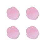 SQMSK 20mm 50/100 adet buz kamelya aydınlık reçine Flatback Charms çiçek gül balçık Charms boncuk el sanatları için saç halka Cabochons düz geri reçine