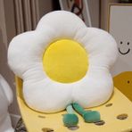 Square Büyük Renkli Çiçek Şekilli Yastık Çocuk Peluş Oyuncak (Yurt Dışından) - Beyaz - Gümüş