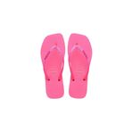 Square Glitter Neon Pink Kadın Terlik