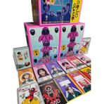 Squid Game Karakter Kartları (24 Minik Kutu 144 Karakter Kartı 48 Sticker) Jokeri Bul Maskeyi Kazan