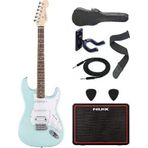 Squier Debut Stratocaster HSS Daphne Blue Elektro Gitar Seti – NUX Mighty Lite BT MKII Amfili