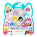 Squish-a-longs 8'li paket - Seri 3 - (8) 1 inç mini quish 2 aksesuar, yüzük, koleksiyoncu rehberi - Koleksiyon, Ticaret, Play