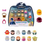 Squish-a-longs SQAL0108 - Harry Potter 12'li paket, dalga 1, stil 1, 12 x 2,5 cm mini quish 4 x aksesuar, 1 x yüzük ve 1 x koleksiyoncu rehberi – toplama, değişim ve oyun
