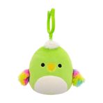 Squishmallows CP00483 9 cm Klipsli Papağan Wolfe