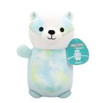Squishmallows Hugmees Banks, 25,4 cm Peluş Batik Mavi Porsuk, Yumuşak Koleksiyonluk Doldurulmuş Hayvan