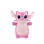 Squishmallows Hugmees Disney Stitch Serisi Angel Peluş Oyuncak 25 Cm - Pembe