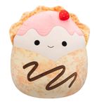 Squishmallows SQCR006702 Gasten 62 cm Jumbo Boy Çilekli Krep