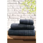 S&R 3'lü Banyo Havlusu Seti - Hamam Havlu Takımı %100 Pamuk