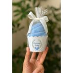 S&R 5 Adet Bebek Hediyelik Muffin Görünümlü Havlu Mavi Welcome Baby İngilizce Yazılı