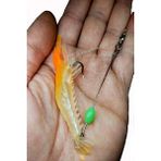 Sr Sazanrig Karides Shrimp Yapay Silikon Balık Yemi Fosforlu Kancalı 8.5 cm 6 gr - TURUNCU