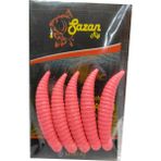 Sr Sazanrig Özel Kokulu Yüzen Silikon Kurtçuk Alabalık Yemi (5 Li Paket) - pembe