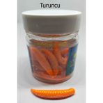 Sr Sazanrig Renat Carp Renatcarp Trout Master Peynir(Cheese) Kokulu Özel Seri Silikon Kurtçuk Alabalık Yemi - Turuncu