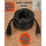Srcelektronik Hes Kablolu Araç Şarjı Için (1- 10 Metre Arası) 3x4 Ttr Tam Bakır Uzatma Seyyar Kablo - 9 METRE