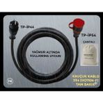 Srcelektronik Üntel Kauçuk Kablolu Araç Şarjı Uyumlu (1-50 Metre Arası (3x4 (H07RN-F) Ttr Tam Kauçuk - Tam Bakır Kablo) (Fişler Ip 44-54 -Yagmura Dayanıklı) Uzatma Seyyar - 20 METRE