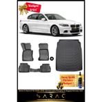 Srcmats Bmw 5 Serisi F10 2010-2013 Araca Özel 3D Havuzlu Paspas & Bagaj Havuzu Seti - Siyah