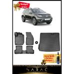 Srcmats Dacia Duster 2 Wd (4x2) 2023 Sonrası Araca Özel 3D Havuzlu Paspas & Bagaj Havuzu Seti - Siyah