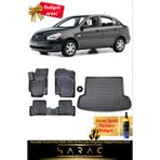 Srcmats Hyundai Accent Era 2006-2012 Araca Özel 3D Havuzlu Paspas & Bagaj Havuzu Seti+(Hediyeli!)