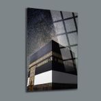 Srd Concept Kabe Gökyüzü Cam Tablo-Islami Tablo-Dini Tablo - 30x45 - Renkli