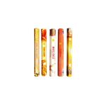 sree vani tütsü Lüks Aromalar Seti 100 Adet 5li Set Safran-White Musk-Amber Sandal-Mysore Chandan-Palo Santo