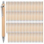 Sreuyong 100 Pcs/Lot Bamboo Ballpoint Pen Stylus Contact Pen Office & School Supplies Pens & Writing Supplies Gifts-Blue Ink
