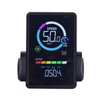 Sreuyong 24V-60V M7C-2 E-Bike LCD Renkli Ekran Metre SM Bağlantı Fişi USB UART ile Elektrikli Bisiklet Ekranı, A