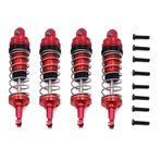 Sreuyong 4Pcs Adjustable All Metal Shock Absorbers Damper for 144001 124019 124018 RC Car Upgrade Parts Accessories,1