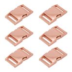 Sreuyong 6 Adet Paracord Bilezik Tokaları 6 Adet Metal Hızlı Bırakma Tokaları Kemer Tokası, 1 İnç Gül Altın