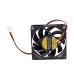 Sreuyong 70x70mm 12V 3-Pin PC Computer Case CPU DC Brushless Cooler Cooling Fan Black