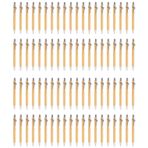 Sreuyong 80 Pcs Ballpoint Pen Set Bamboo and Wood Writing Tools, 40 Pcs Black Ink & 40 Pcs Blue Ink
