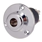 Sreuyong Bas gitar çıkış girişi uç Pin Jack-6.35 akustik gitar ekolayzır EQ preamp soket 6.35mm gitar aksesuarları gümüş