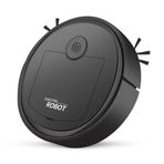 Sreuyong Robotic Vacuum Intelligent Low Noise Floor Sweeper Dust Catcher Carpet Cleaner,Black