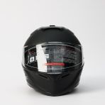 SRKOC Güneş Vizörlü Intercom Uyumlufull Face Motorsiklet Kaskı - XL - Mat Siyah