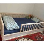Srky Home Consept Srkyhome Consept Montessori Bebek ve Çocuk Karyolası Doğal Ahşap Yatak - 60 x 120 cm