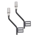 Srliya 1 çift Metal Simülasyon Egzoz Borusu Dekoratif Aksesuarları 1/10 Ölçekli Scx10 RC Arabalar Için