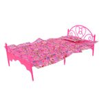 Srliya Dollhouse Yatak Odası Mobilyası, 'ler Için Yastık Ve Çarşaflı Mini Yatak, Güzel Çiçek Desen Detayları, Çocuklara Harika , Yanlışlıkla Bebekleri Yemeyin Veya Yaralamamaya Dikkat
