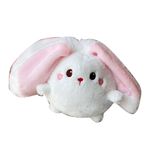 Srliya Hayvan Peluş Bebek Sevimli Yumuşak Geri Dönüşümlü Trabzon Hurması Peluş Oyuncak Yastık Dekorasyon Ev Yatak Için (Tavşan 24x17x18cm / 9.4x6.7x7.1in)