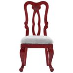 Srliya Vintage Stil Dollhouse Sandalye, İşçilik Ile Bebek Evi Için Minyatür Mobilya Modeli, Güzel Dekorasyon, Toksik Olmayan Ve Kullanımı Güvenli, Bebek Severler Için