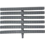 Srt Havuz Savak Izgarası Tek Geçme (19.5 Cm) 10 Metre - Kaydırmaz - Gri