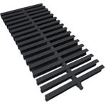 Srt Havuz Savak Izgarası Tek Geçme (19.5 Cm) 10 Metre - Kaydırmaz - Siyah