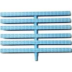 Srt Havuz Savak Izgarası Tek Geçmeli (20 Cm)- 1 Metre- Mavi