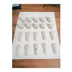 srtfootcare Bağcık İçin Buton Model Akıllı Kilitl Mekanizması 5 Çift - 20 Parça
