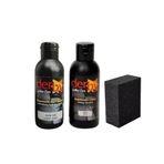 SRTfootcare Derby Deri Döşeme Boyası + Sabitleme Cilası + Siyah Sünger 3lü set Standart Renkler (Bej)