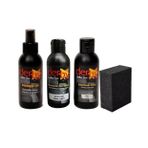 SRTfootcare Derby Deri Döşeme Ve Direksiyon Boyası 4 lü Set Standart Renkler (Koyu Gri)