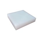 SRTfootcare Kesim Takozu Pres Takozu 2x10x10 Beyaz 1 Adet Deri El Aleti, Deri zımbalama matı, kauçuk tahta, sessiz kauçuk altlık