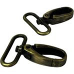 SRTfootcare Orta Boy Akrep Anahtarlık ve Çanta Kancası 3cm 2 Adet Deri El Aleti - Antik Kahve - 3 cm