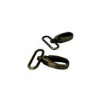 SRTfootcare Orta Boy Akrep Anahtarlık ve Çanta Kancası 3cm 2 Adet Deri El Aleti (Antik Kahve)