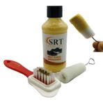 Srtfootcare Süet Nubuk Ayakkabı Bakım Boyası 110 gr ve 4 Yönlü Temizleme Fırçası - Bej